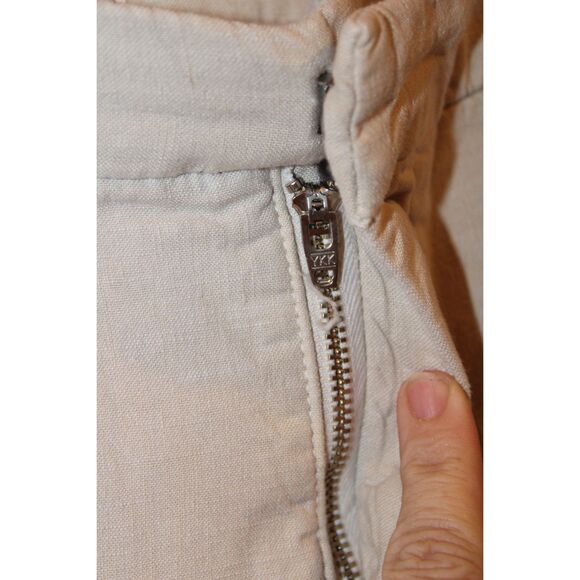 Frank & Eileen Wicklow The Italian Chino light tan khaki size 6 cotton flax - Picture 6 of 10